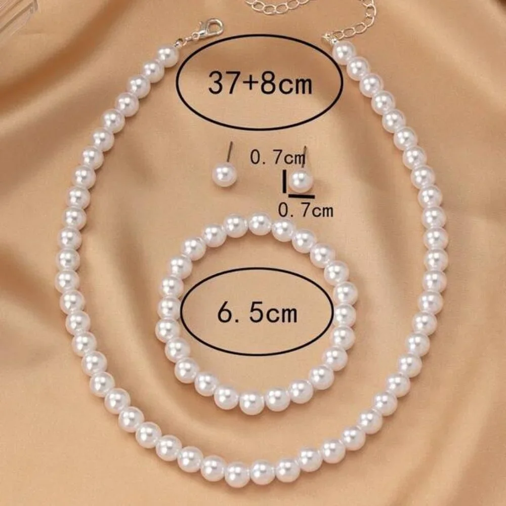 Akoya Pearl Jewelry Set with 925 Sterling Silver Clasp - Picture 5 of 5
